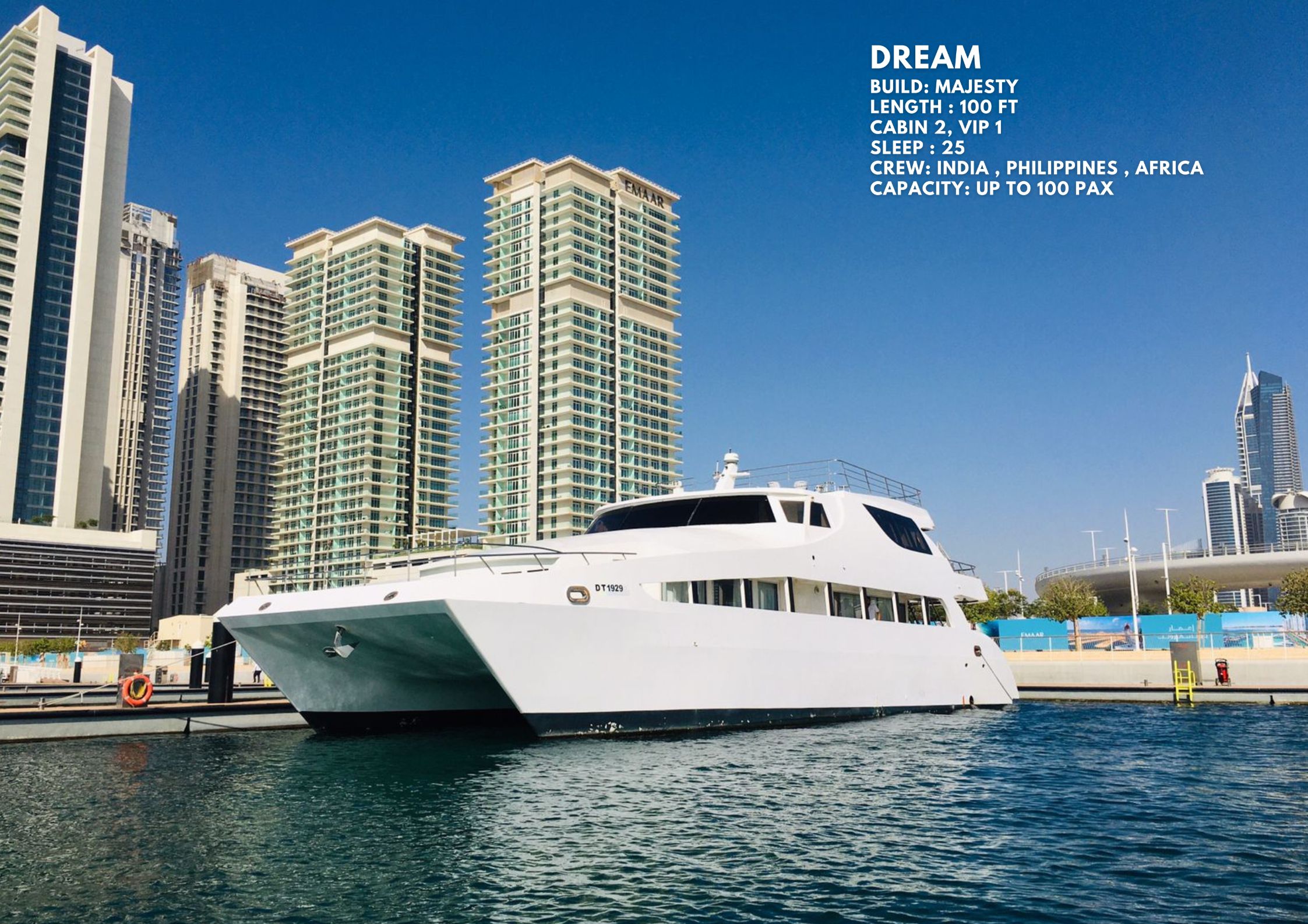 100ft yacht dubai marina